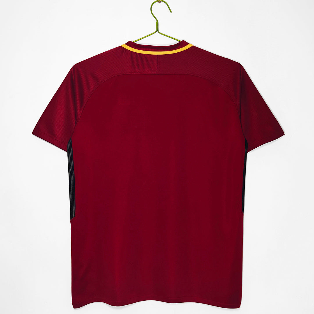 AS Roma 2017/18 Home Retro Jersey - Back