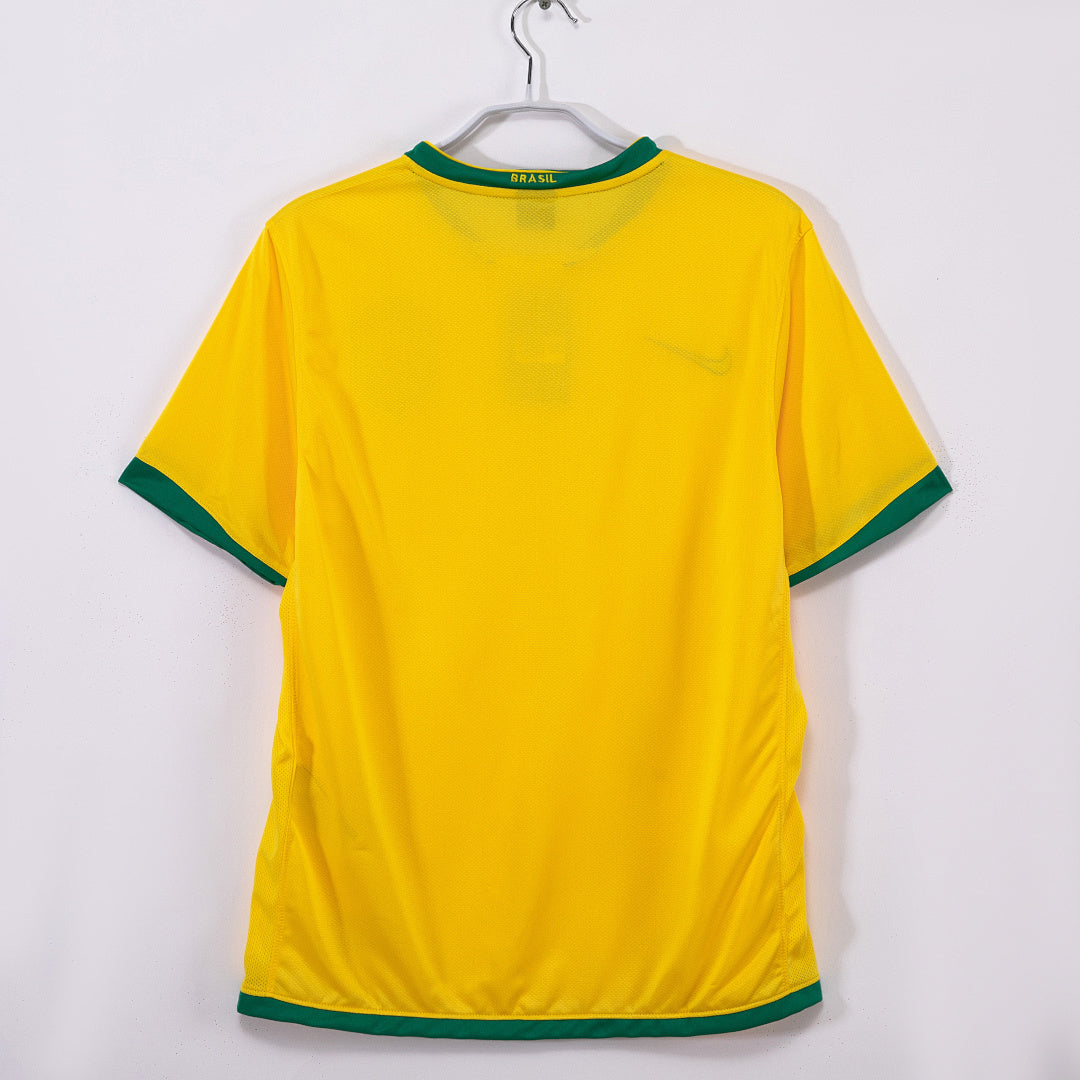 Brazil 2006 Home Retro Jersey - Back