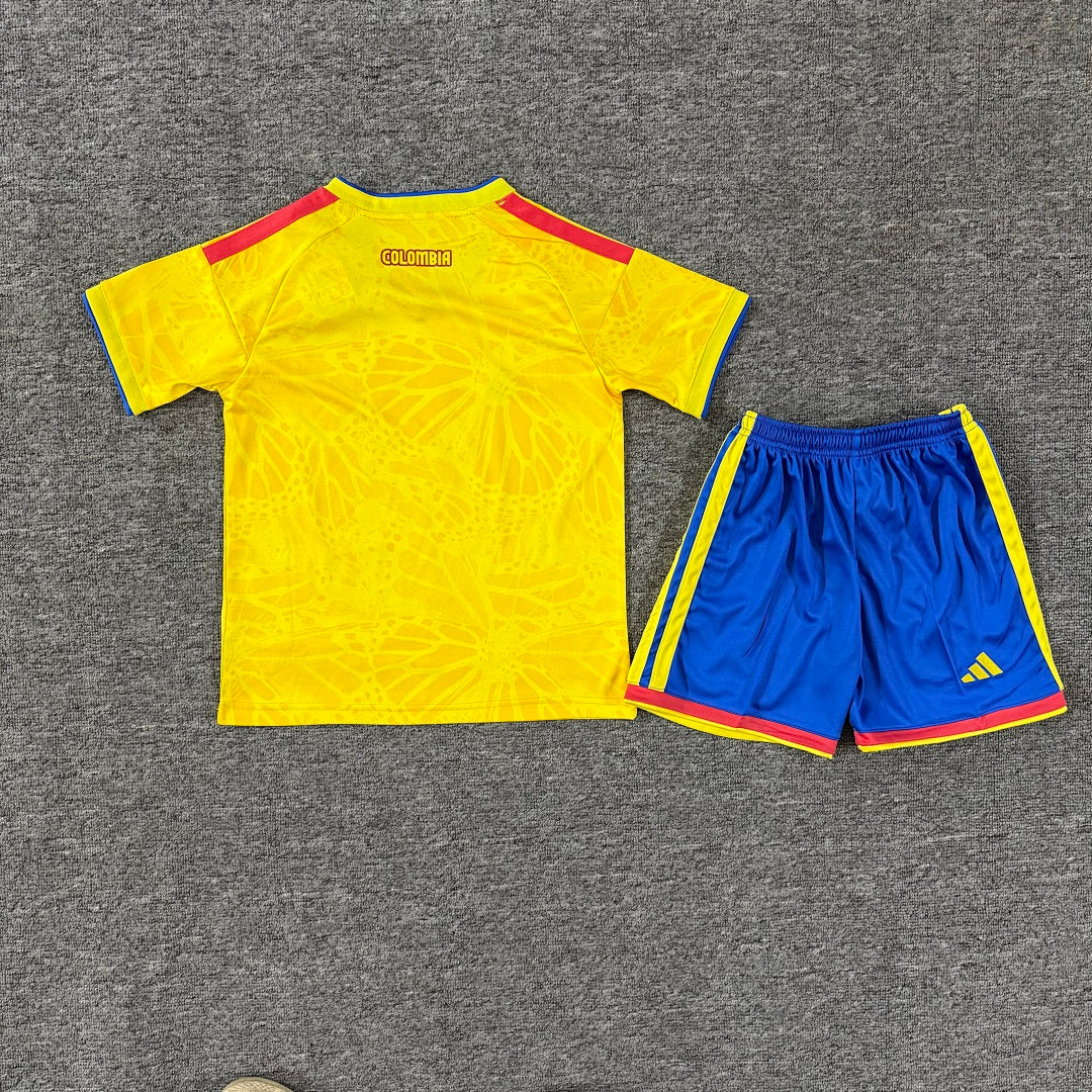 Colombia 2026 Home Kids Football Kit - Back