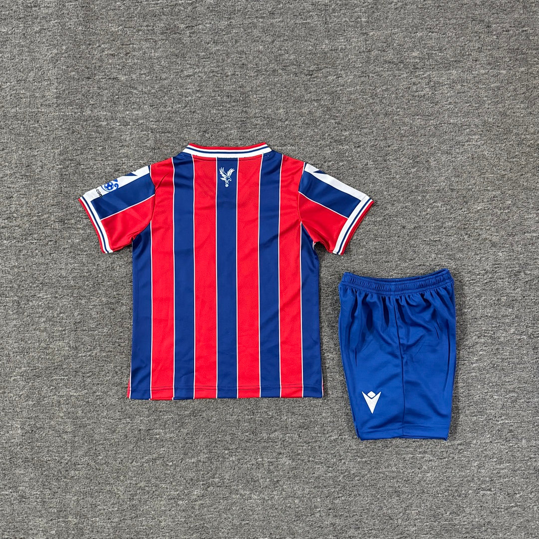 Crystal Palace 2025/26 Home Kids Football Kit - Back