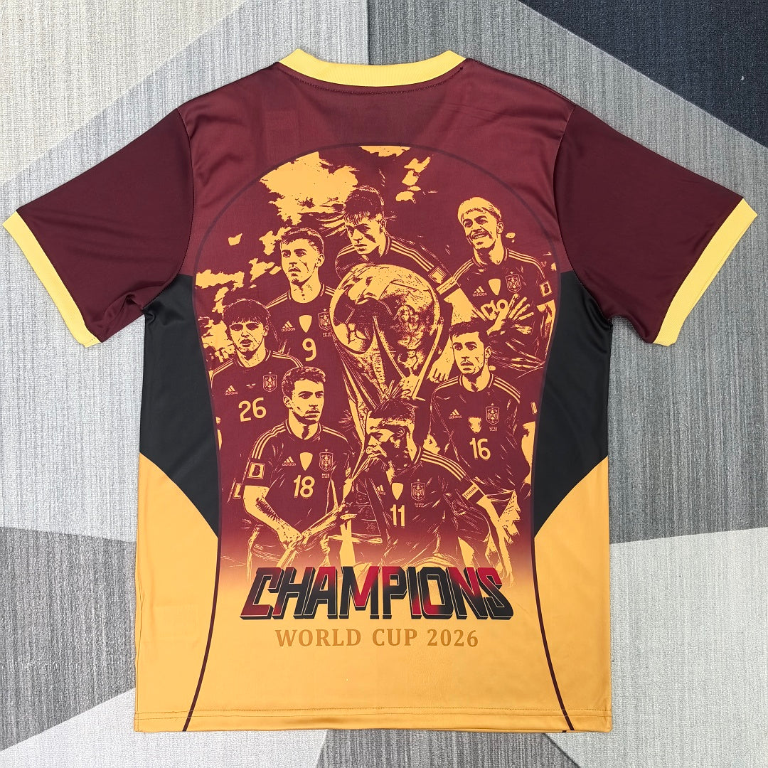 Spain 2026 Collaboration Fan Version Jersey - Back