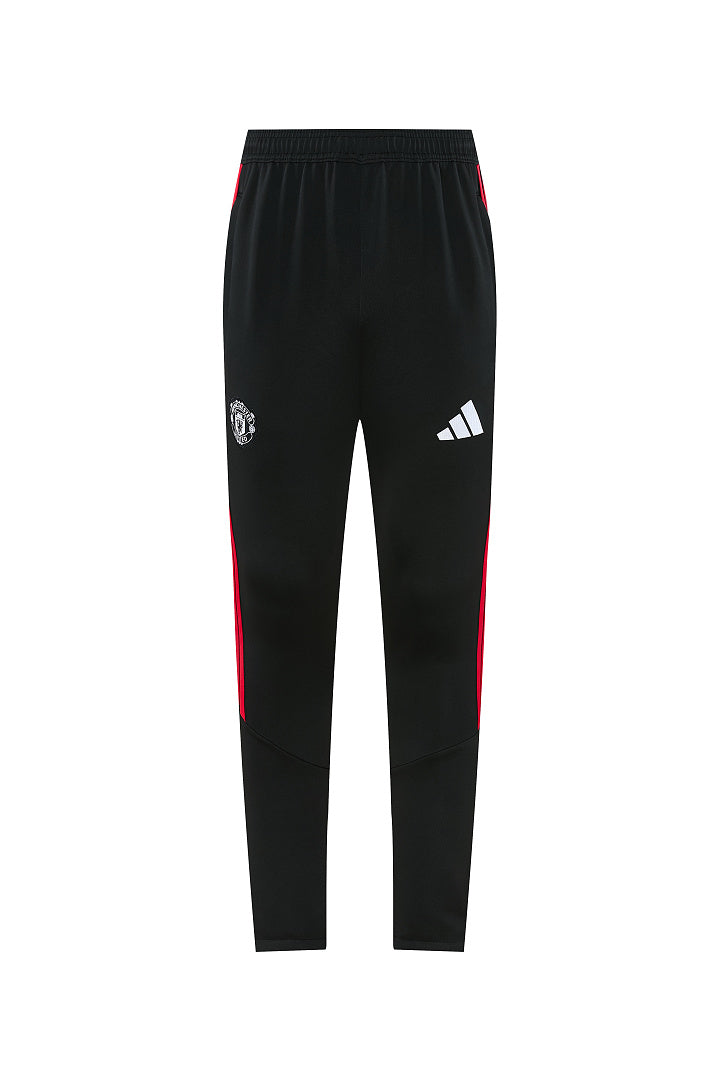 2026/27 Manchester United Design 02 Full-Zip Training Suit - Black/Red - pants front