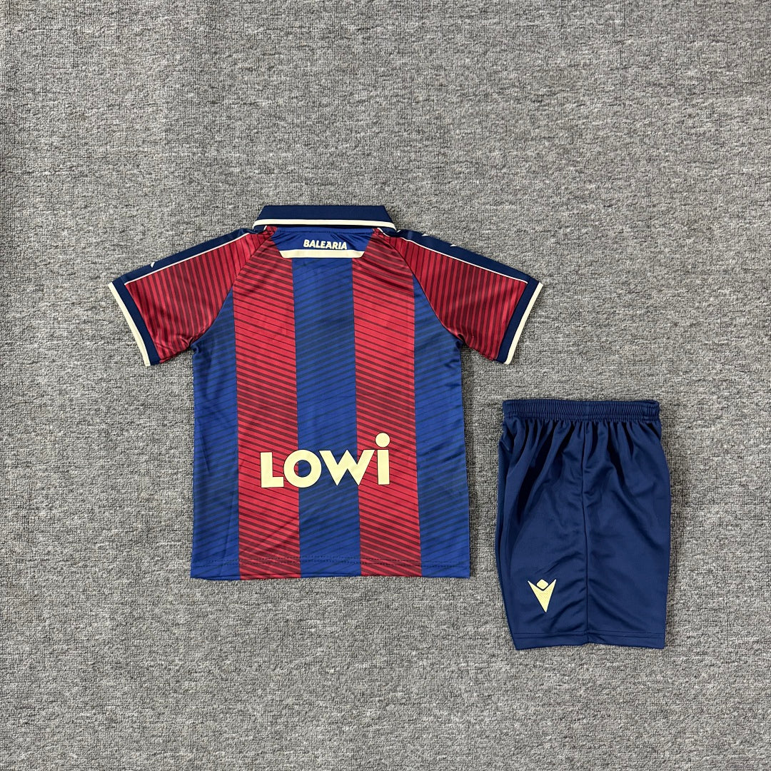 Levante 2025/26 Home Kids Football Kit - Back