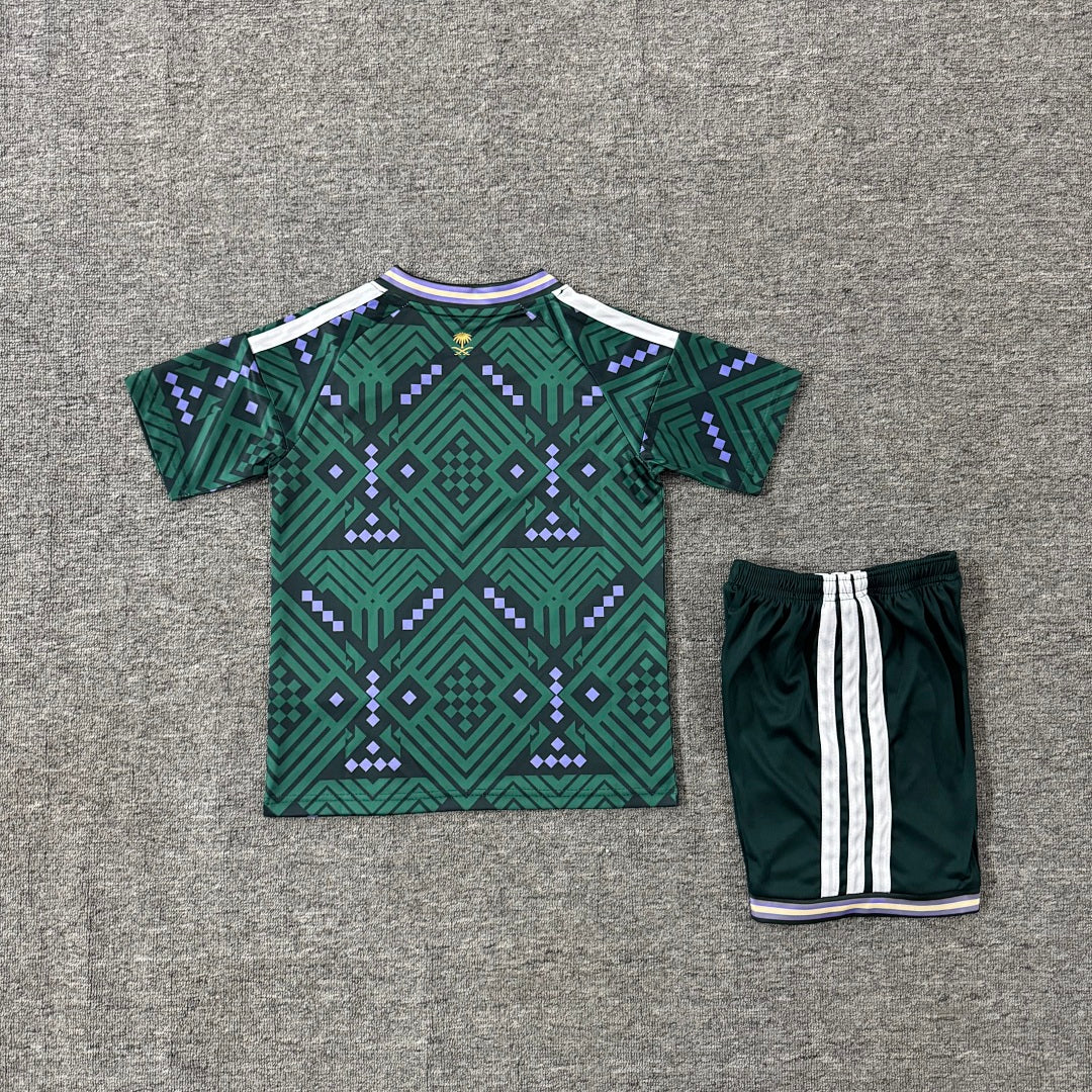 Saudi Arabia 2026/27 Home Kids Football Kit Kids Version - Back