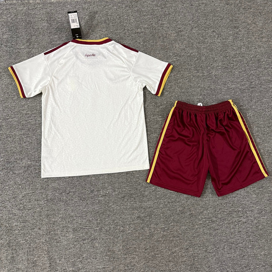 Spain 2026/27 Away Double Star Badge Kids Football Kit Kids Version - Back