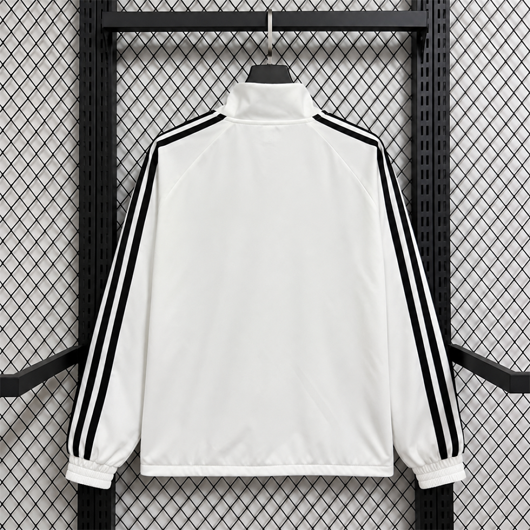 Germany White Training Windbreaker back