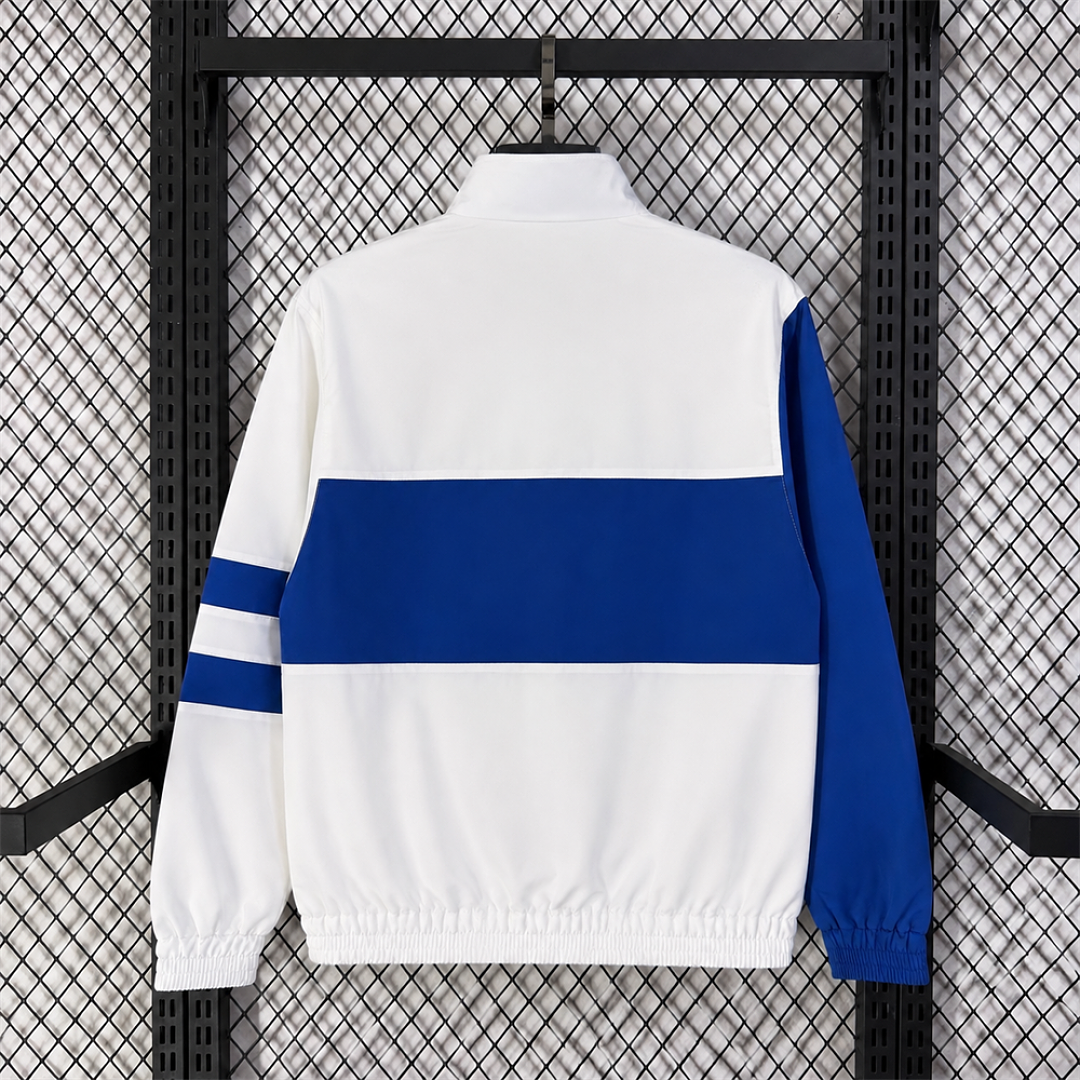 Chelsea White Retro Windbreaker back