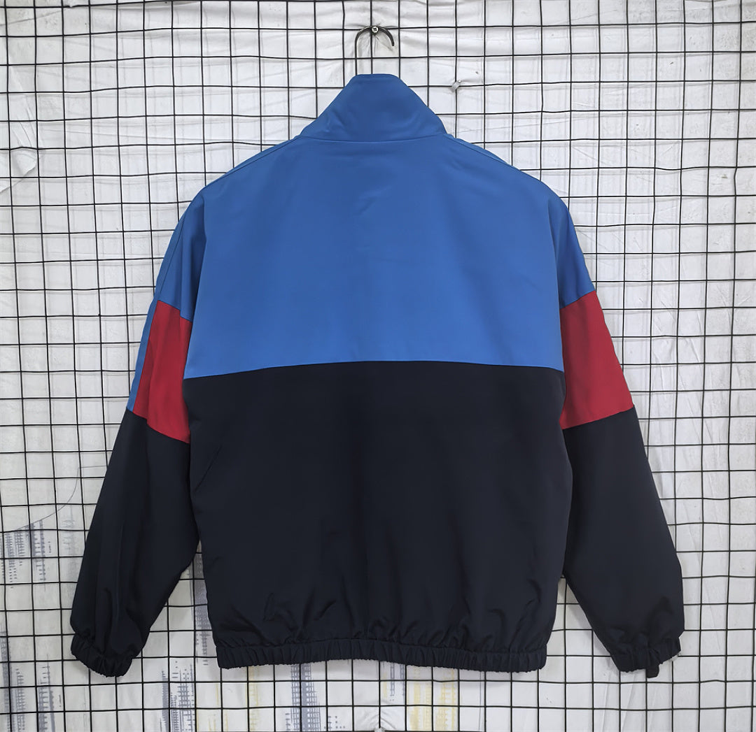 Barcelona 1899 Light Blue Navy Windbreaker back