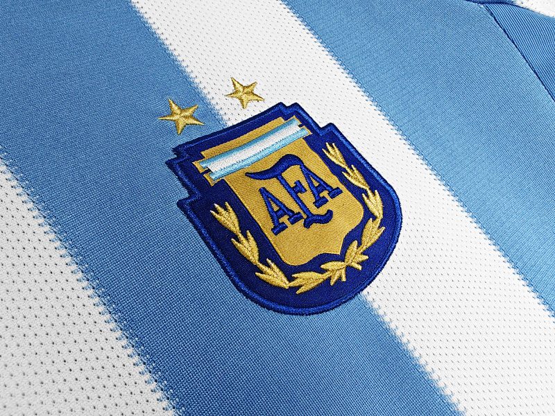 Argentina Home Jersey 2010 (Retro) - Back