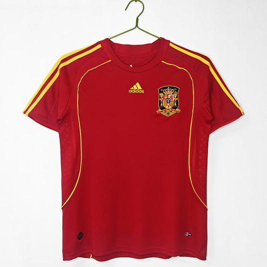 Spain Home Jersey 2008 (Retro) - Front