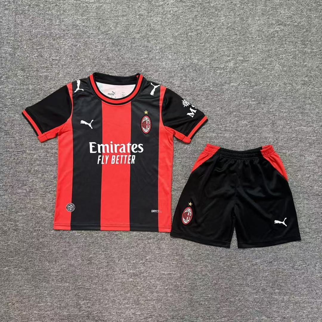 AC Milan 2026/27 Home Kids Football Kit - Front