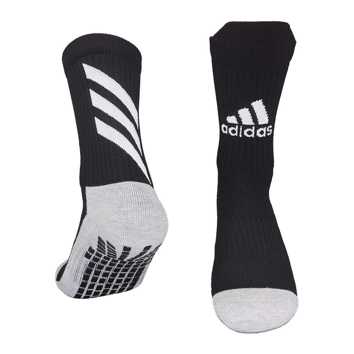 Adidas Grip Football Socks – Black/Grey