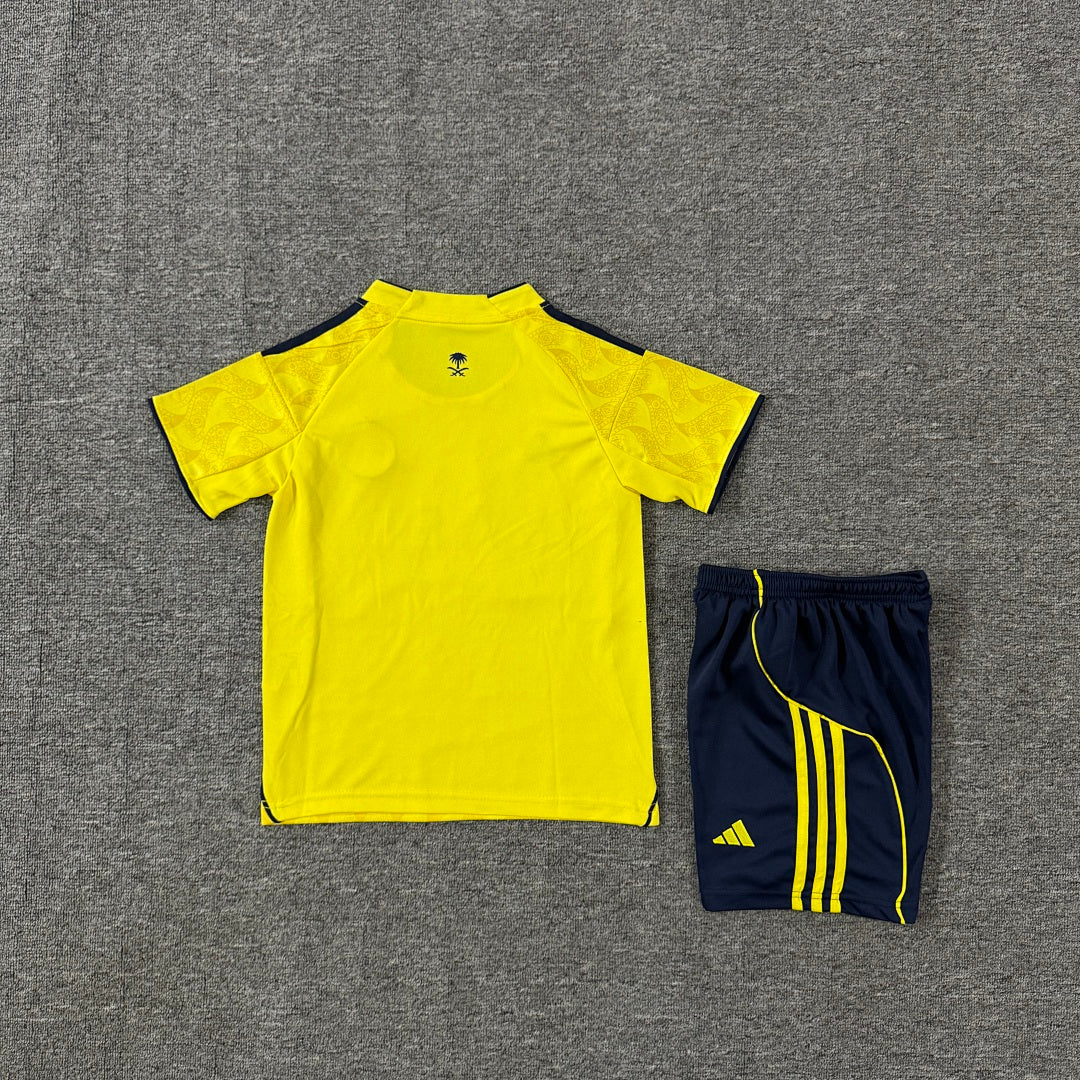 Al Nassr 2025/26 Home Kids Football Kit - Back