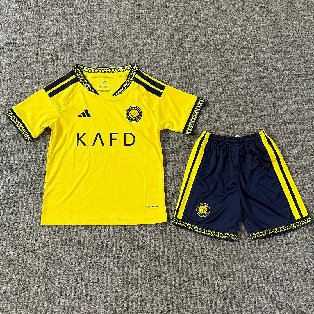 Al Nassr 2026/27 Home Kids Football Kit Kids Version - Front