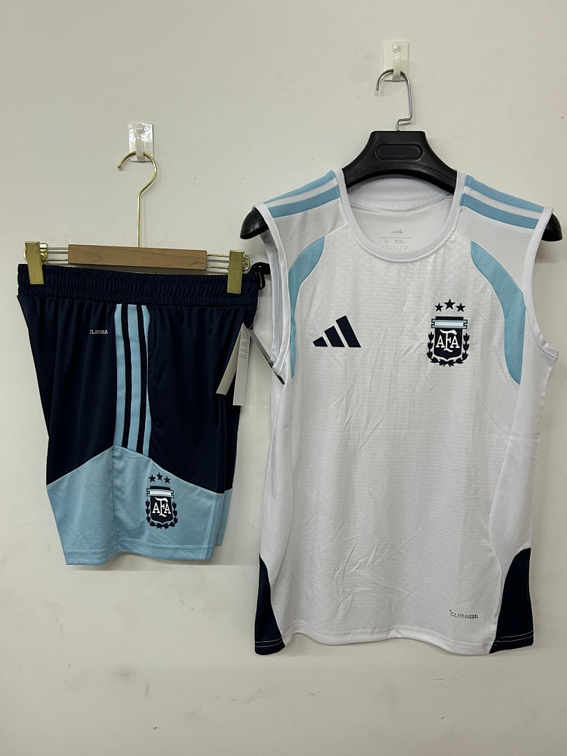 Argentina White Sleeveless Training Kit 2026/27