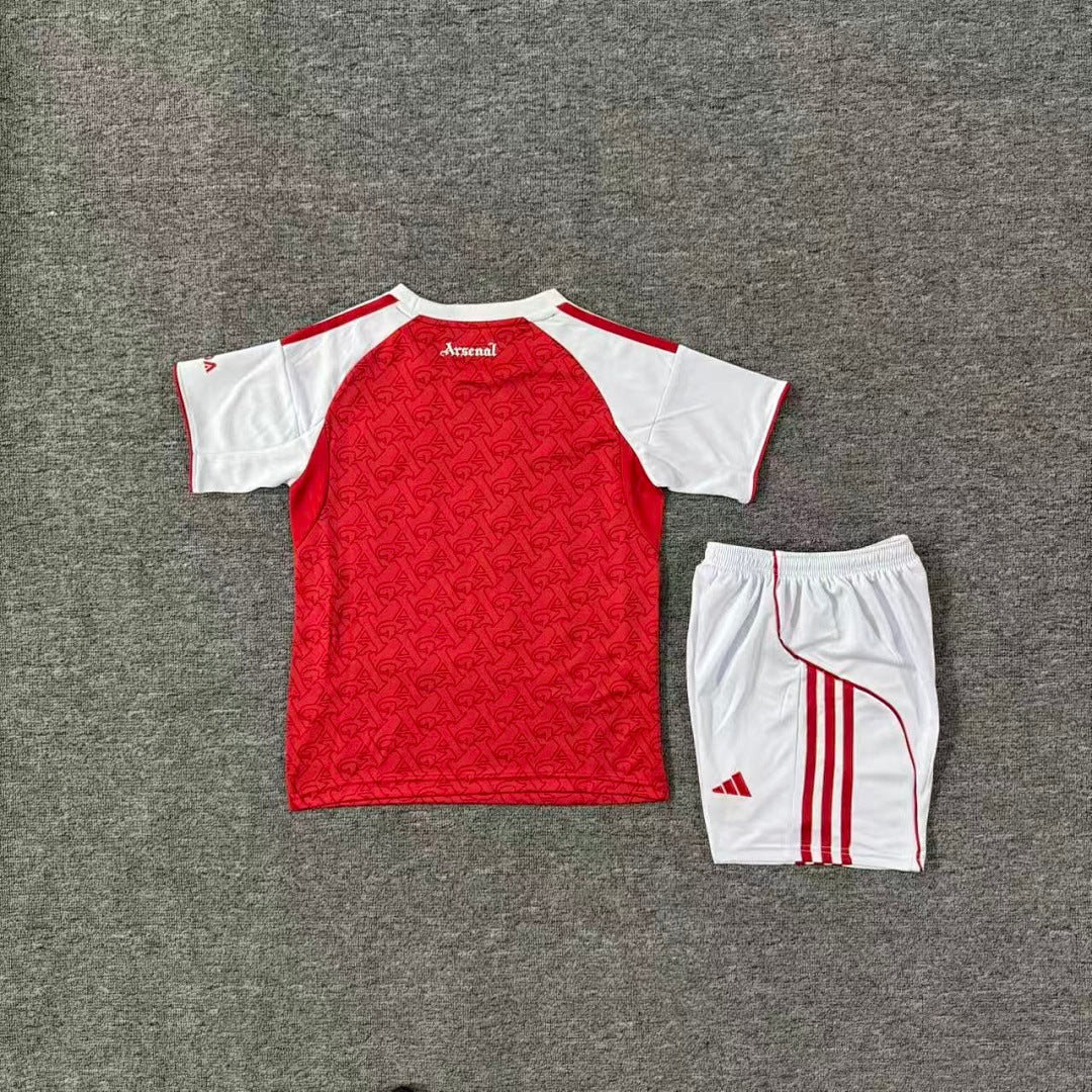 Arsenal 2025/26 Home Kids Football Kit - Back