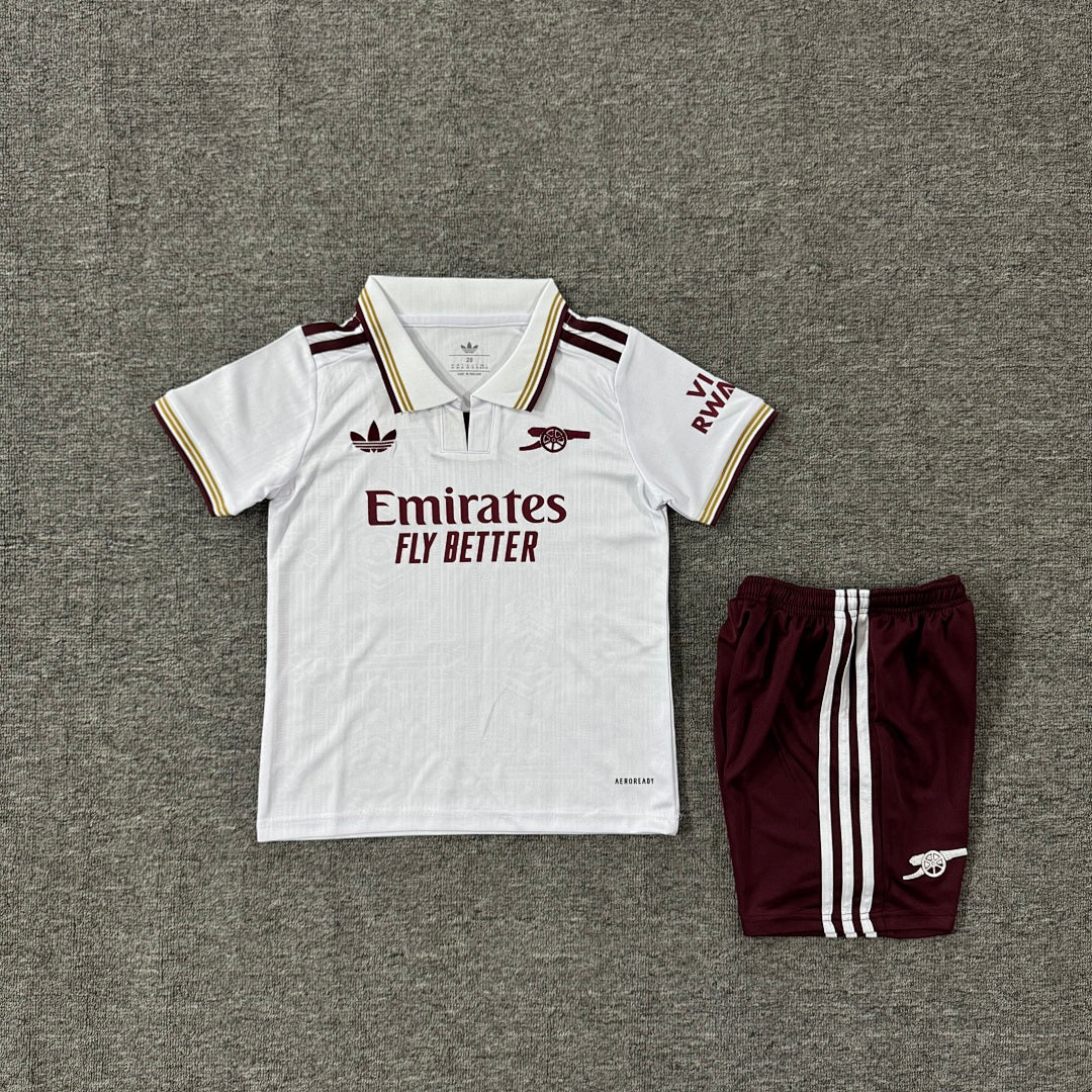 Arsenal 2025/26 Third Kids Football Kit - Front