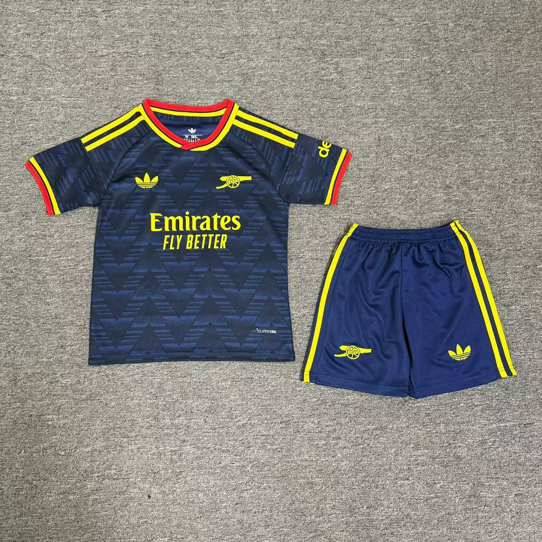 Arsenal 2026/27 Away Kids Football Kit - Front