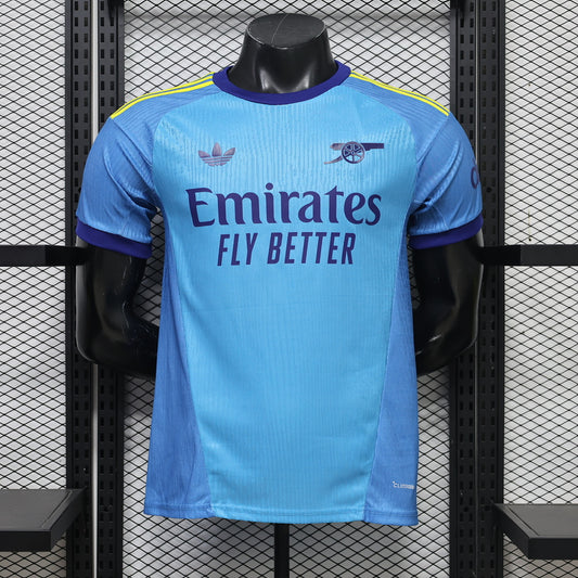 Arsenal 2026/27 Blue Goalkeeper Player Version Jersey - Front