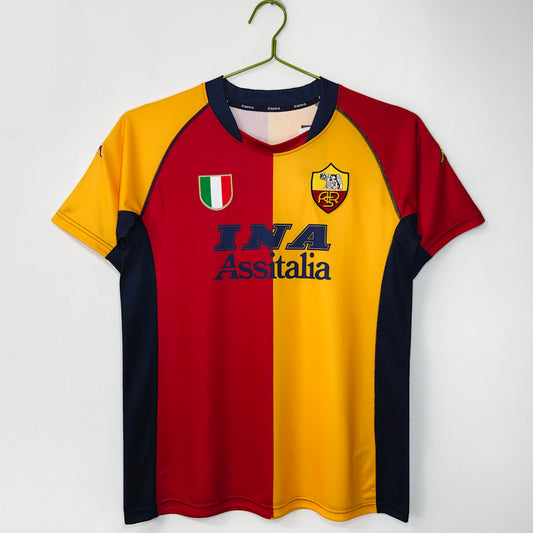 AS Roma 2000/01 Home Retro Jersey - Front