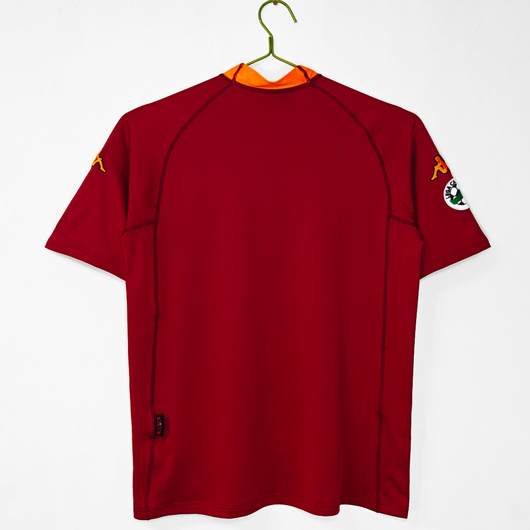 AS Roma 2001/02 Home Retro Jersey - Back