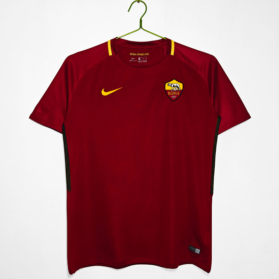 AS Roma 2017/18 Home Retro Jersey - Front