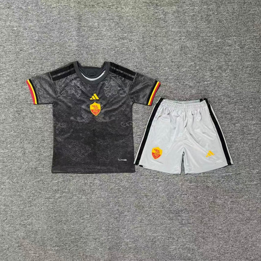 AS Roma 2026/27 Third Kids Football Kit - Front