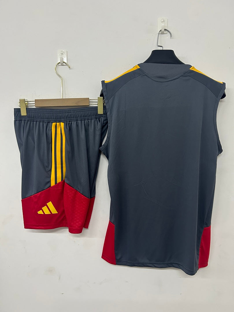 AS Roma Grey Sleeveless Training Kit 2026/27 - view 2