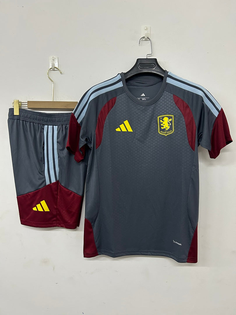 Aston Villa Dark Grey Short-Sleeve Training Kit 2026/27