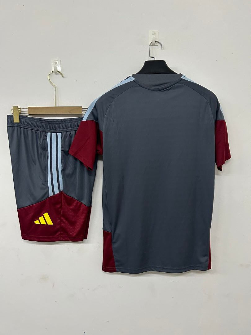 Aston Villa Dark Grey Short-Sleeve Training Kit 2026/27 - view 2