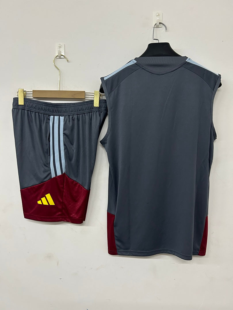 Aston Villa Dark Grey Sleeveless Training Kit 2026/27 - view 2