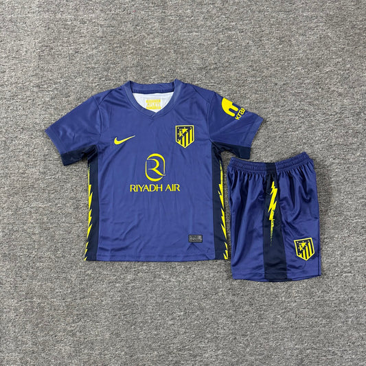 Atletico Madrid 2025/26 Away Kids Football Kit - Front