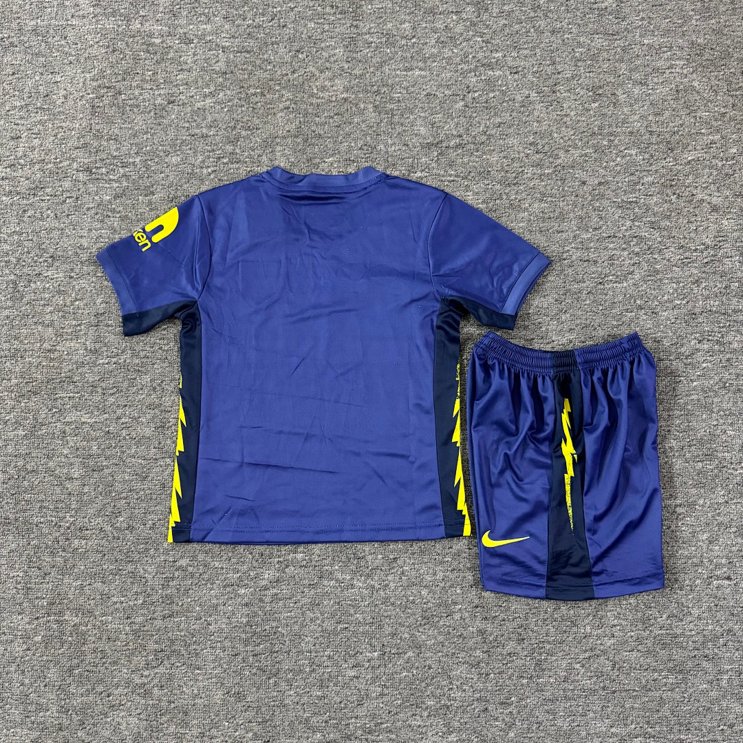Atletico Madrid 2025/26 Away Kids Football Kit - Back