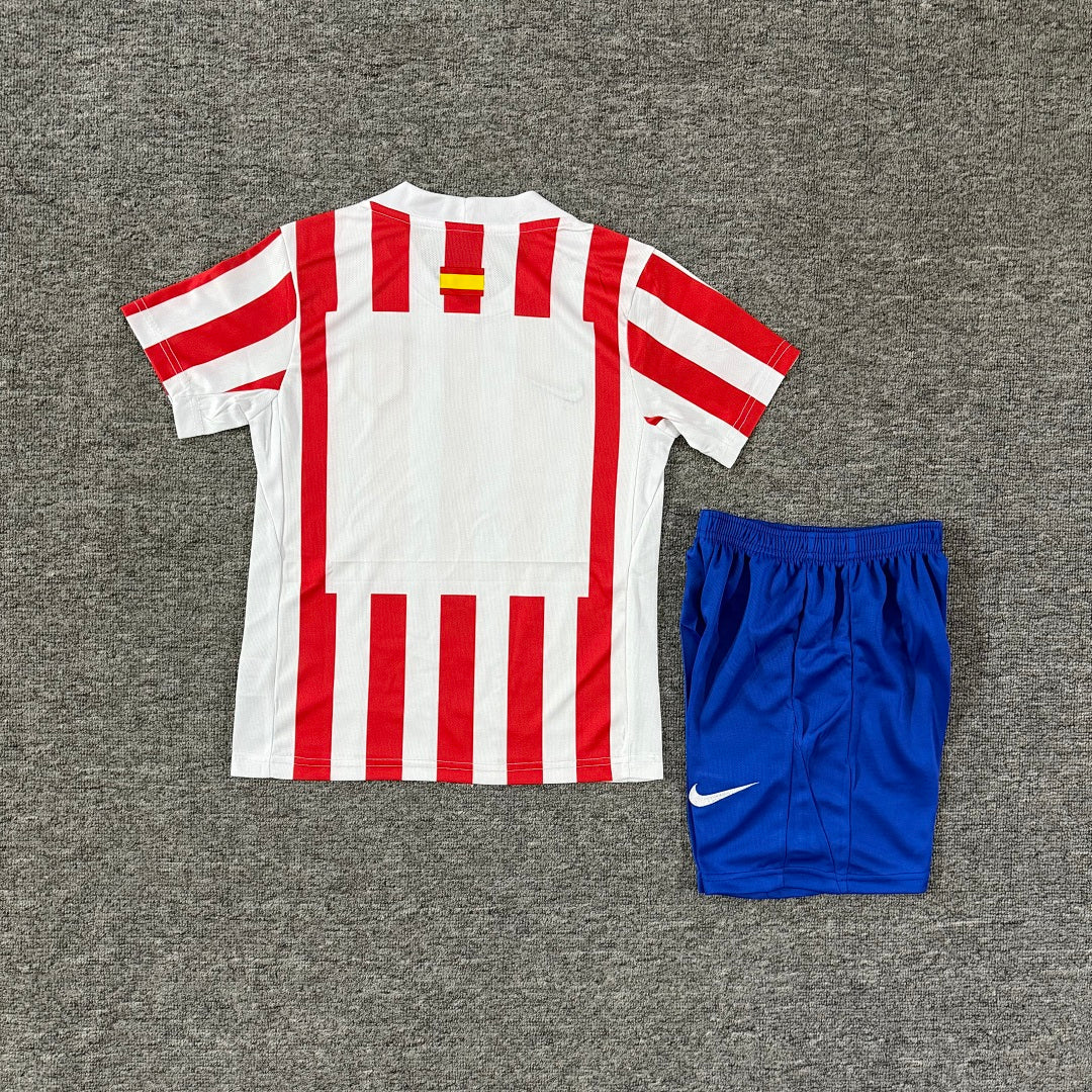 Atletico Madrid 2025/26 Home Kids Football Kit - Back