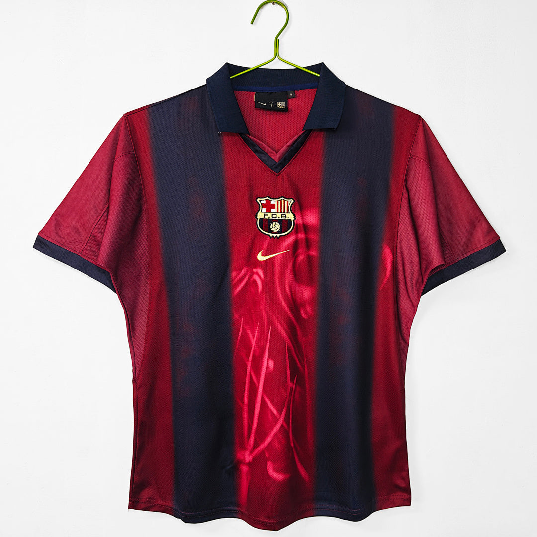 Barcelona 2000/01 Home Retro Jersey - Front