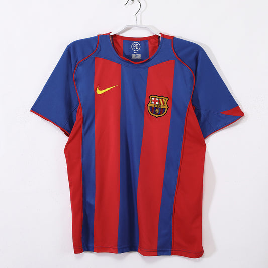 Barcelona 2004/05 Home Retro Jersey - Front