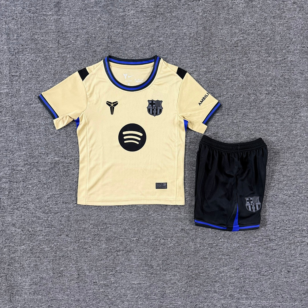 Barcelona 2025/26 Away Kids Football Kit - Front