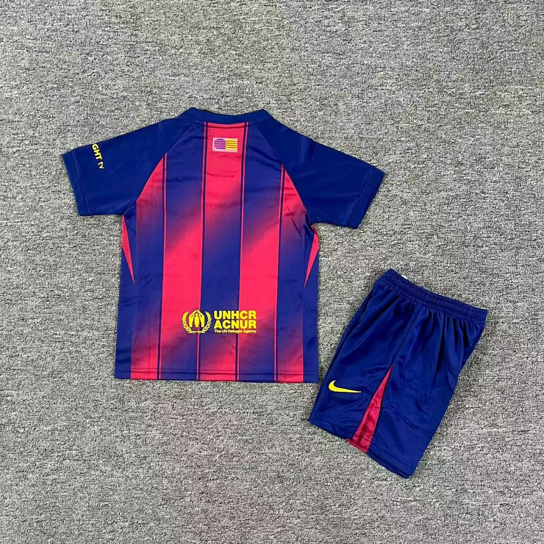 Barcelona 2025/26 Home Kids Football Kit - Back