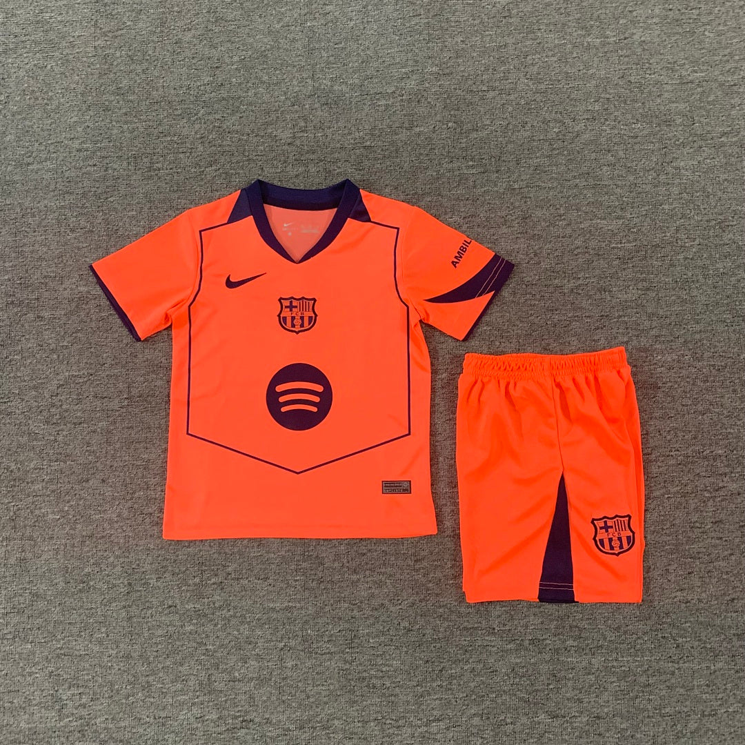 Barcelona 2025/26 Third Kids Football Kit - Front