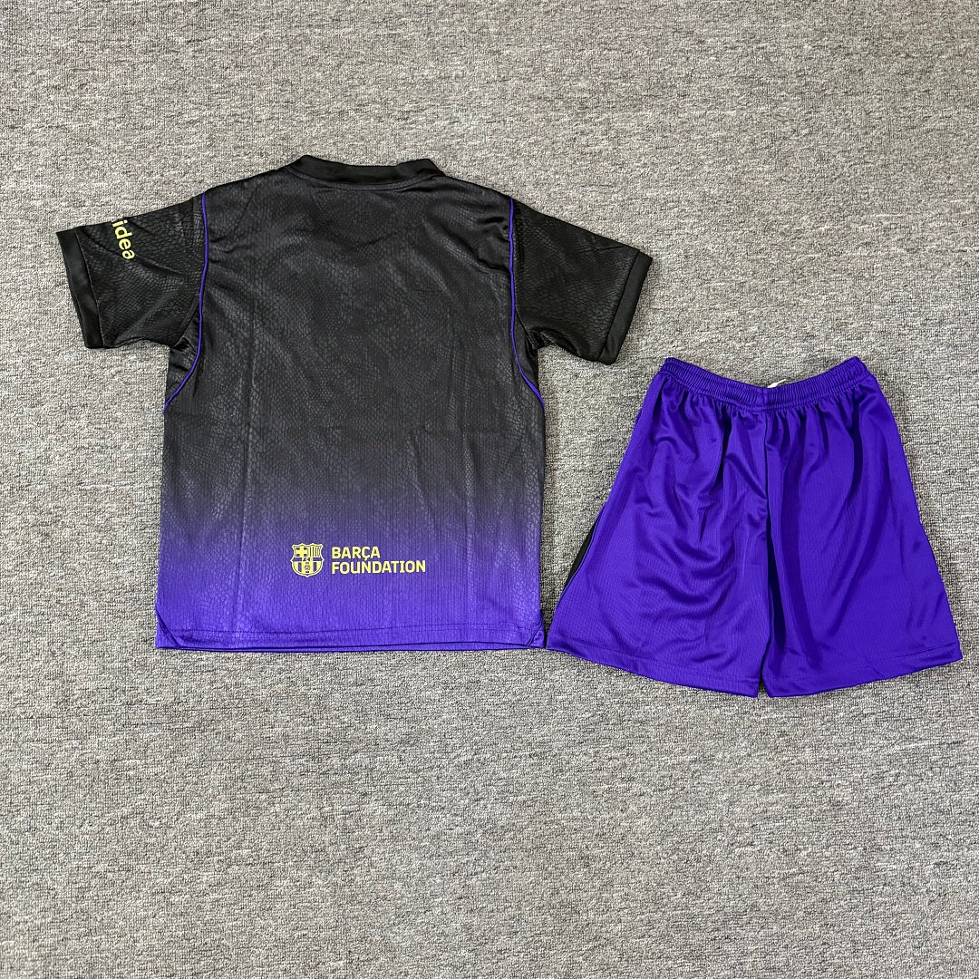 Barcelona 2026/27 Away Kids Football Kit Kids Version - Back