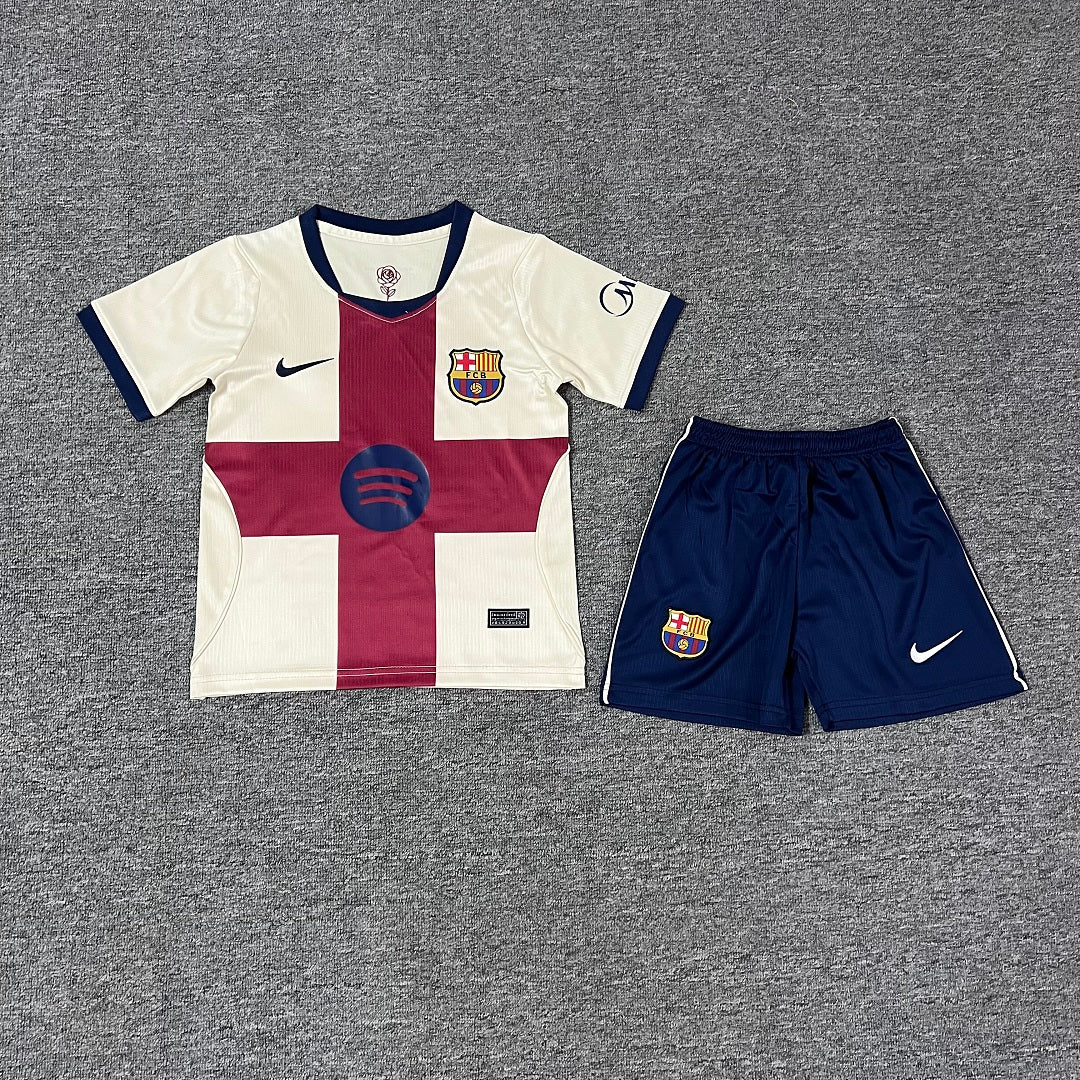 Barcelona 2026/27 Fourth Kids Football Kit Kids Version - Front