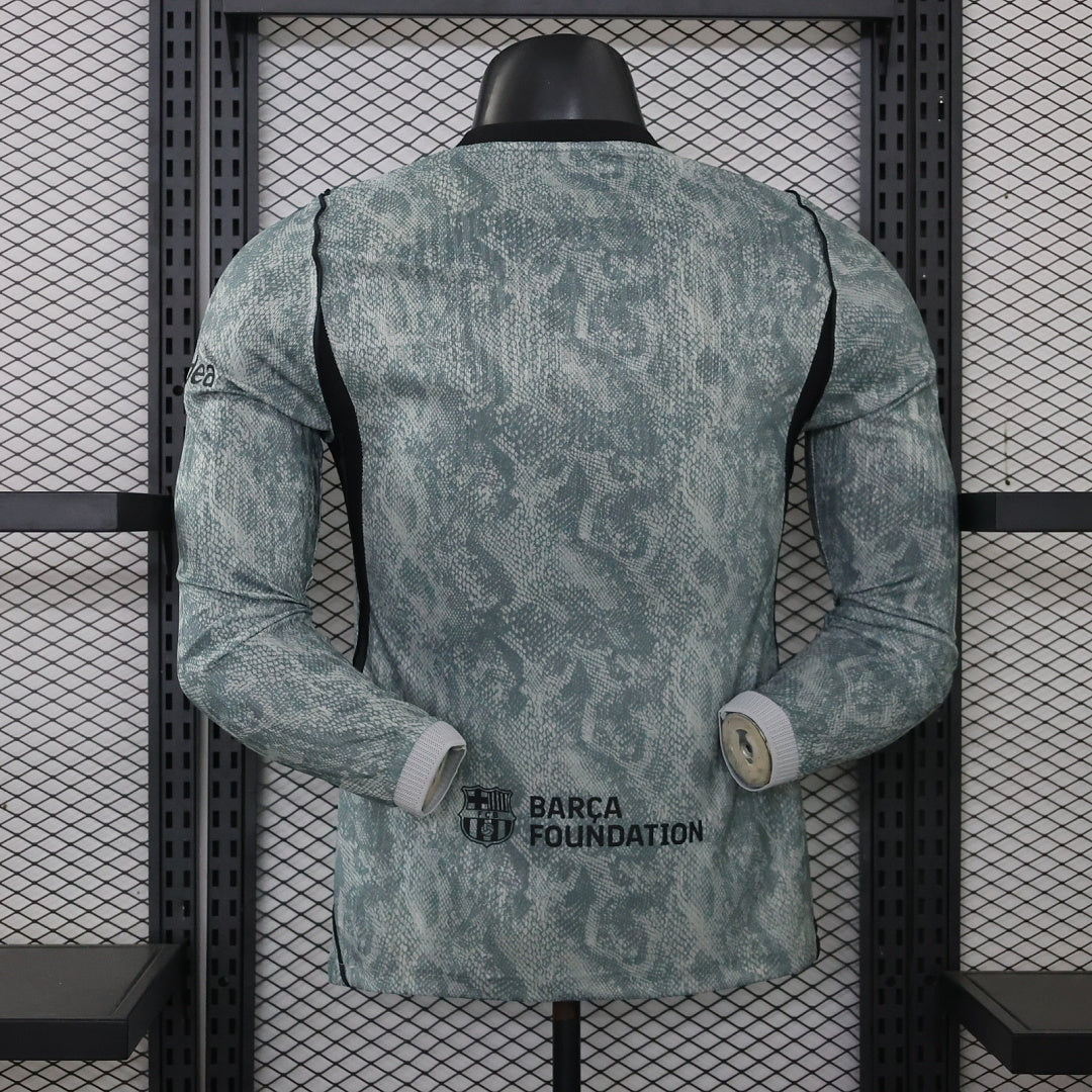 Barcelona 2026/27 Goalkeeper Long Sleeve Player Version Jersey - Back