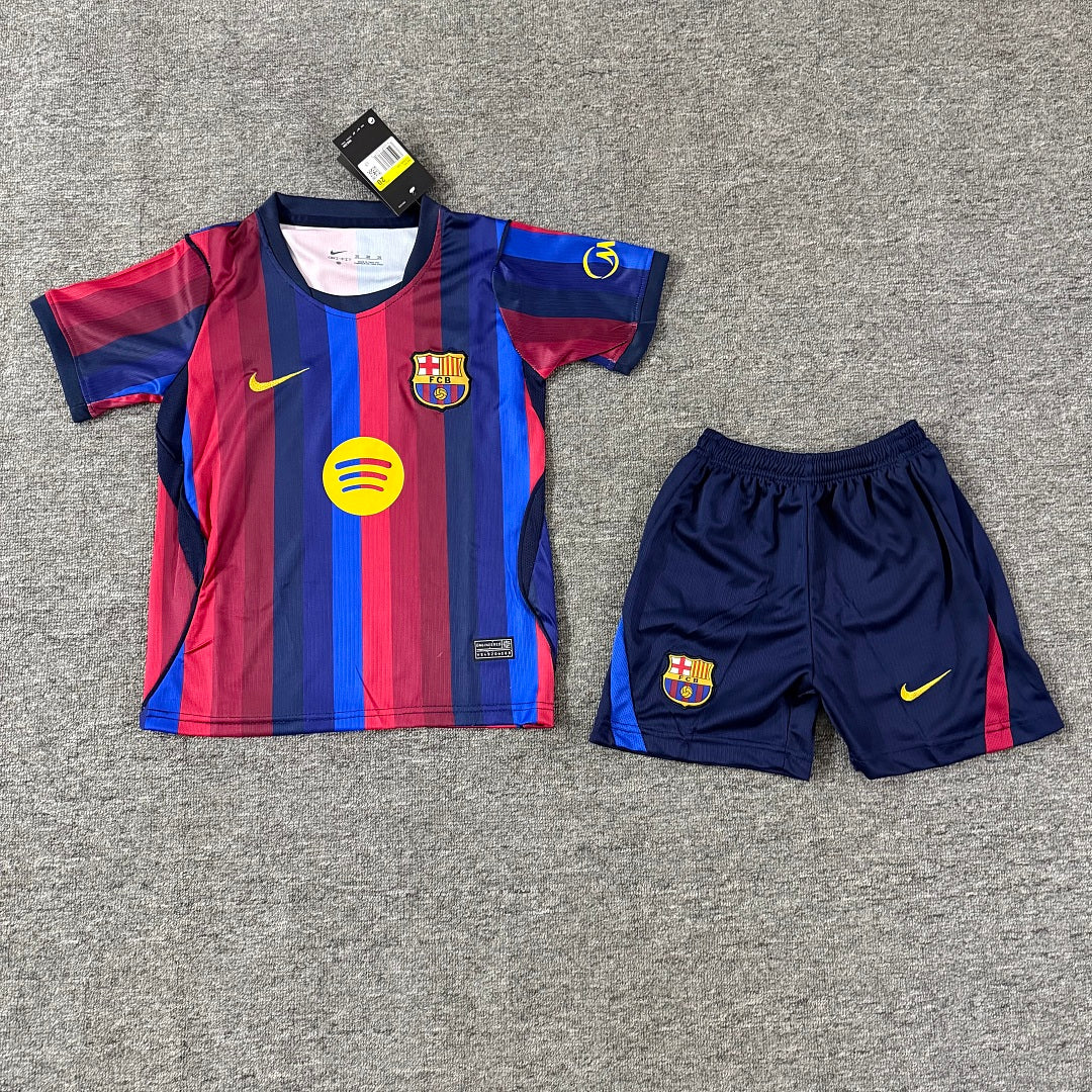 Barcelona 2026/27 Home Kids Football Kit Kids Version - Front