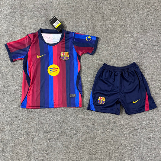 Barcelona 2026/27 Home Kids Football Kit Kids Version - Front