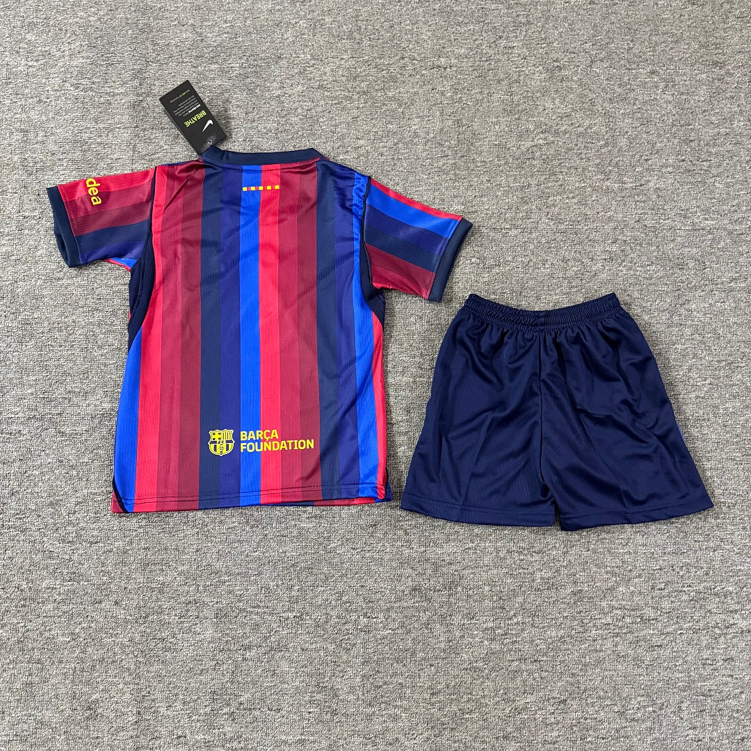 Barcelona 2026/27 Home Kids Football Kit Kids Version - Back
