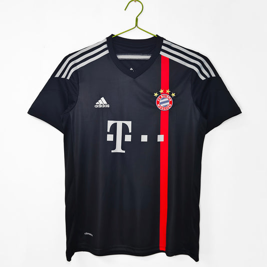 Bayern Munich 2014/15 Away Black Retro Jersey - Front