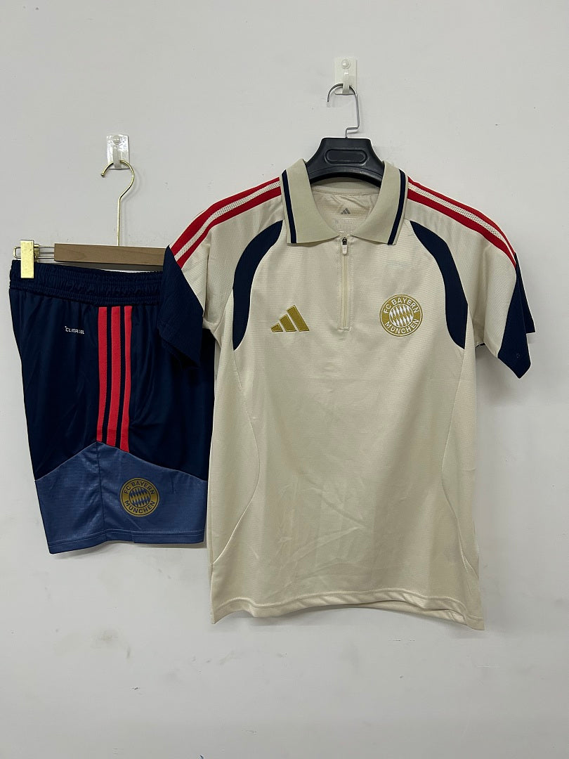 Bayern Munich Cream Polo Training Set 2026/27