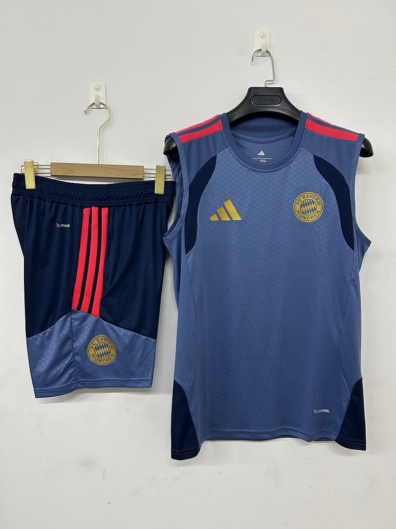 Bayern Munich Slate Blue Sleeveless Training Kit 2026/27