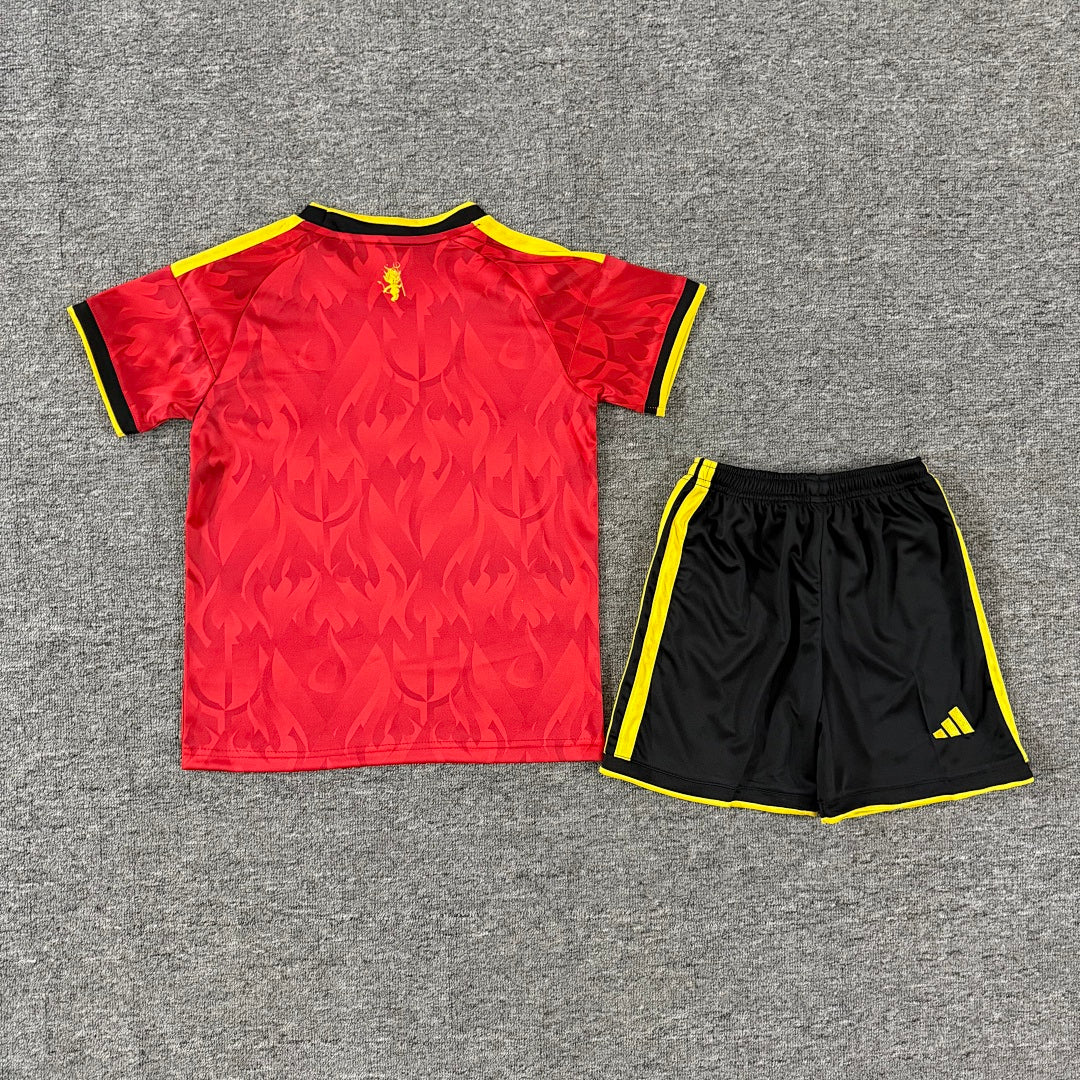 Belgium 2026 Home Kids Football Kit - Back