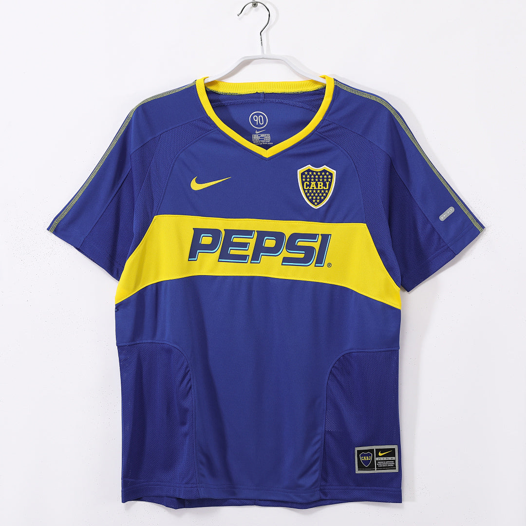 Boca Juniors 2003/04 Home Retro Jersey - Front
